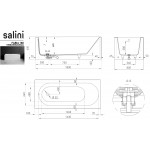 Ванна каменная Salini Fabia Ванна каменная Salini Fabia